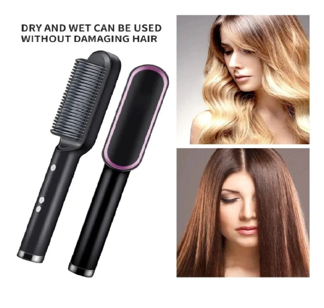SmoothGlow™ | Cepillo Alisador de Cabello Profesional