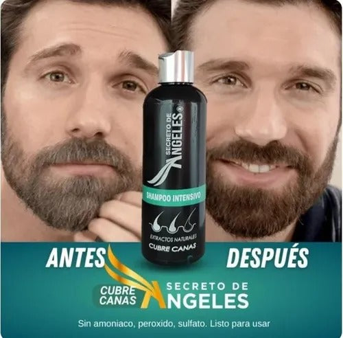 SHAMPO CUBRE CANAS ANGELES - ENVIO GRATIS + 2 OBSEQUIOS