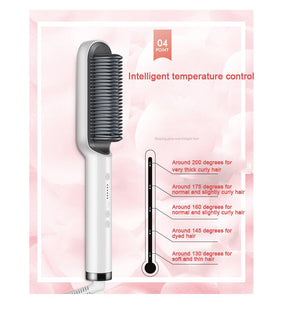 SmoothGlow™ | Cepillo Alisador de Cabello Profesional